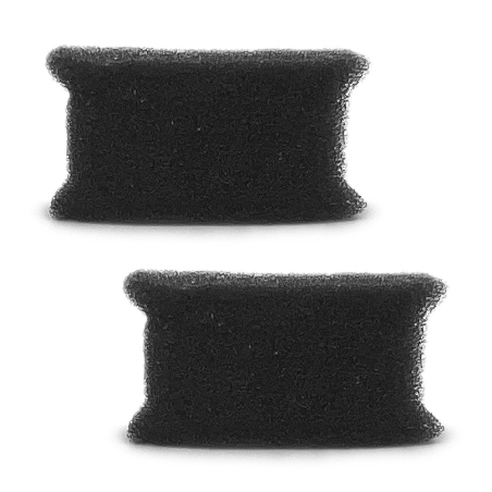 Close up of 2 pieces of Transcend Micro pollen filters side by side 