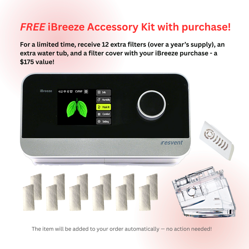 iBreeze 20A AutoCPAP - ON CLEARANCE + FREE ACCESSORY KIT!